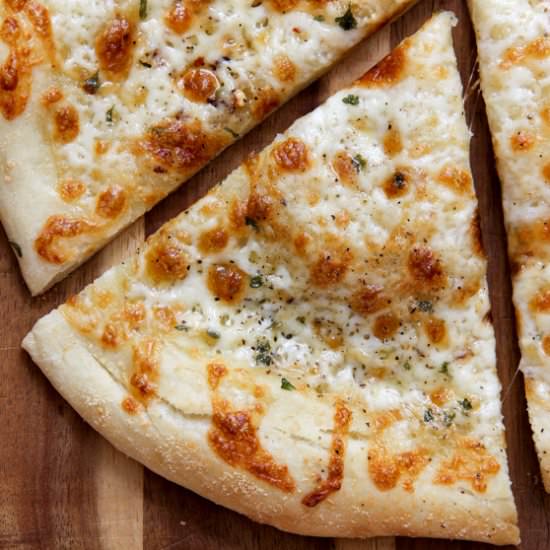 Two-Cheese White Pizza