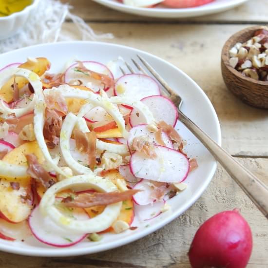 Peach and Radish Salad
