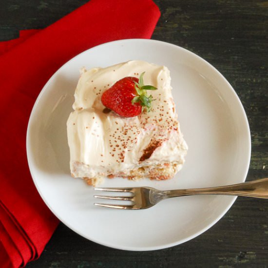 Strawberry tiramisu