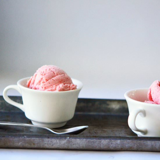Strawberry Buttermilk Ice Cream