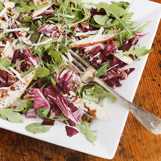 Pear, Pancetta and Pecorino Salad