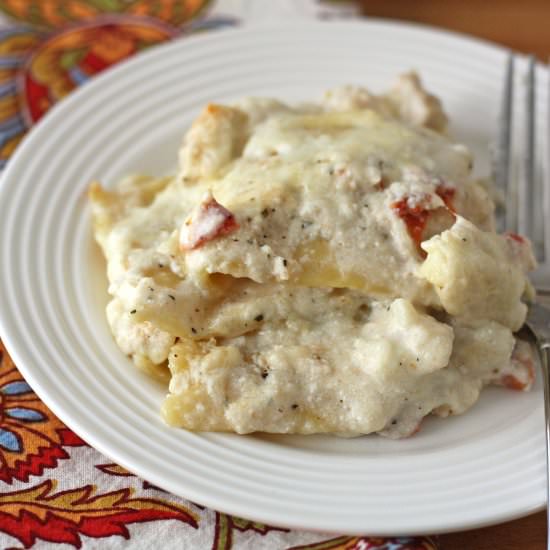 White Chicken Lasagna