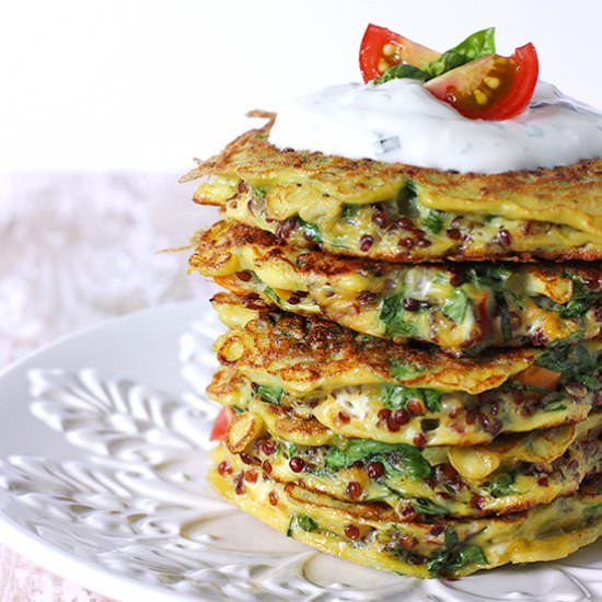 Tomato Florentine Fritters