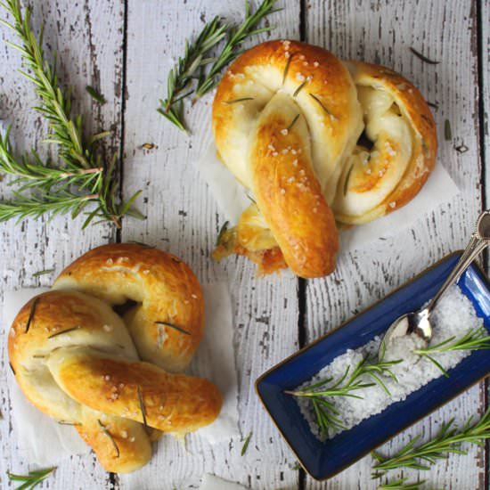 Brie-Stuffed Soft Pretzels