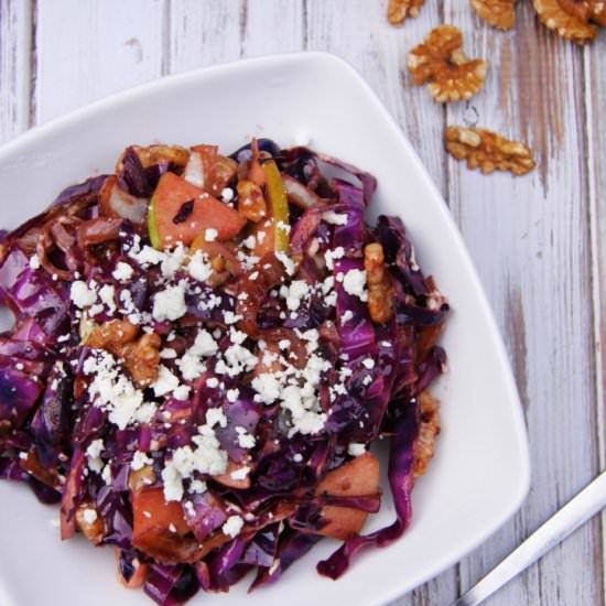 Warmed Red Cabbage Salad