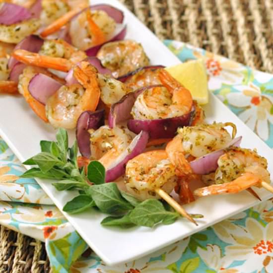Grilled Oregano Shrimp