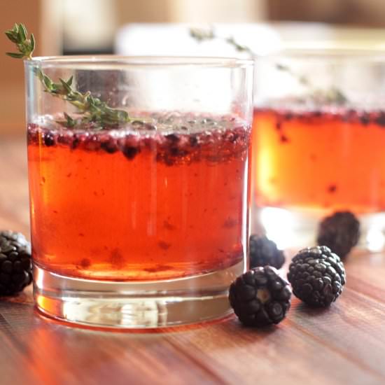 Blackberry and Thyme Gin & Tonic