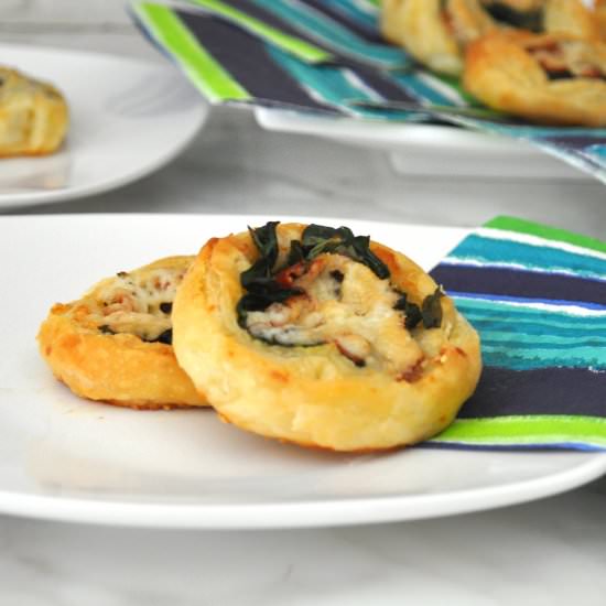 Pinwheels with Prosciutto, Spinach