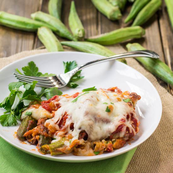 Okra Parmigiana