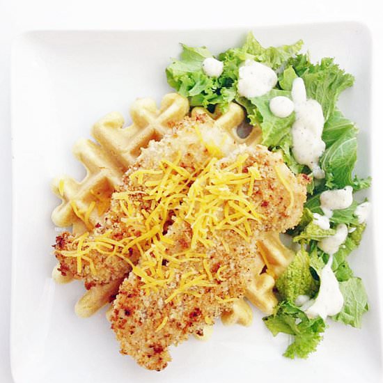 Twisted Chicken and Waffles