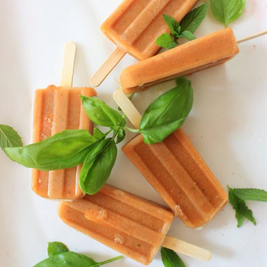 Watermelon Gazpacho Pops