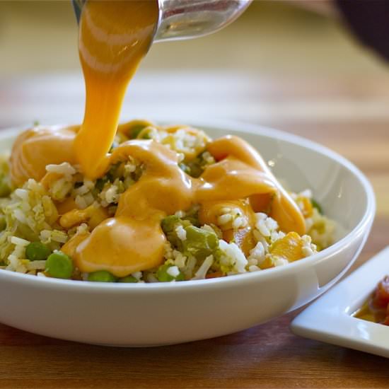 Fried Rice with Shrimp Sauce