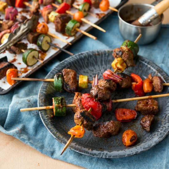 BBQ Seitan Skewers