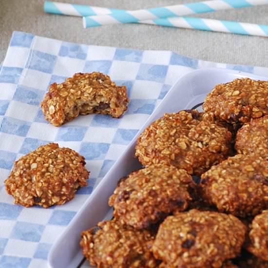 Healthy Banana Oatmeal Cookies