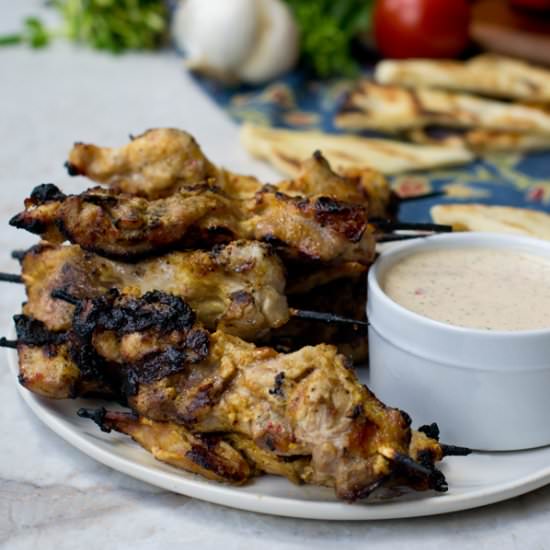 Indian Spiced Chicken Kebabs