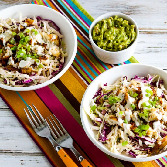 Fish Taco Cabbage Bowl