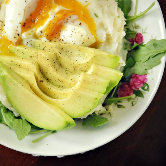 Cauliflower Puree with Avocado