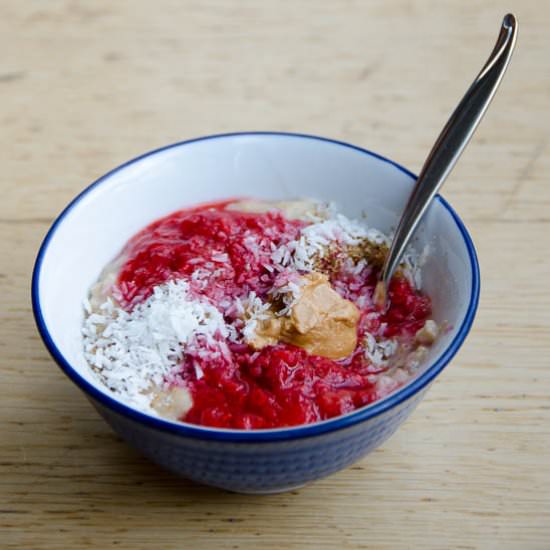 Creamy Vegan Oatmeal with the Works