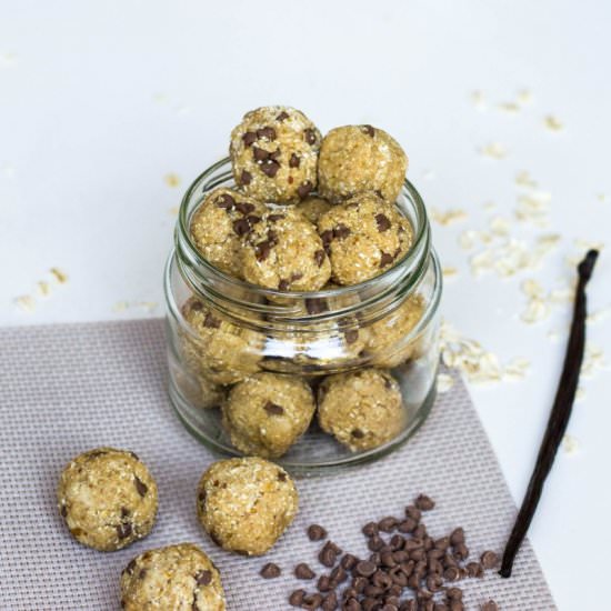 Raw Cookie Dough Bliss Balls