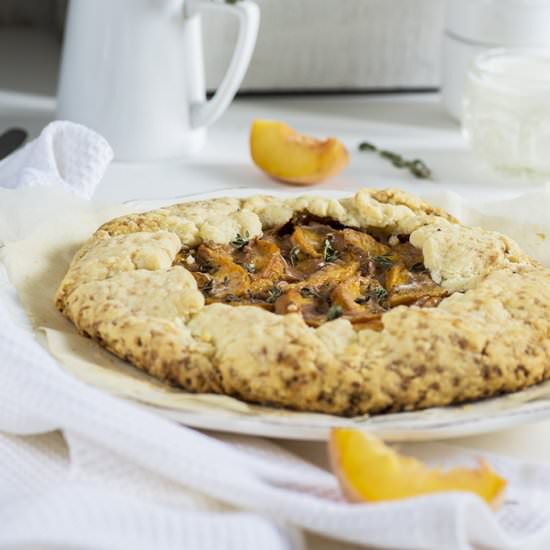 Spiced Peach and Rum Galette