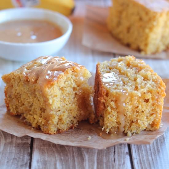 Banana Cornbread with Creamed Honey