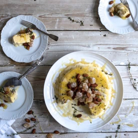 Honey, Ginger and Almond Semifreddo