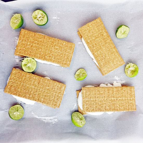 Frozen Key Lime Cheesecake Bars
