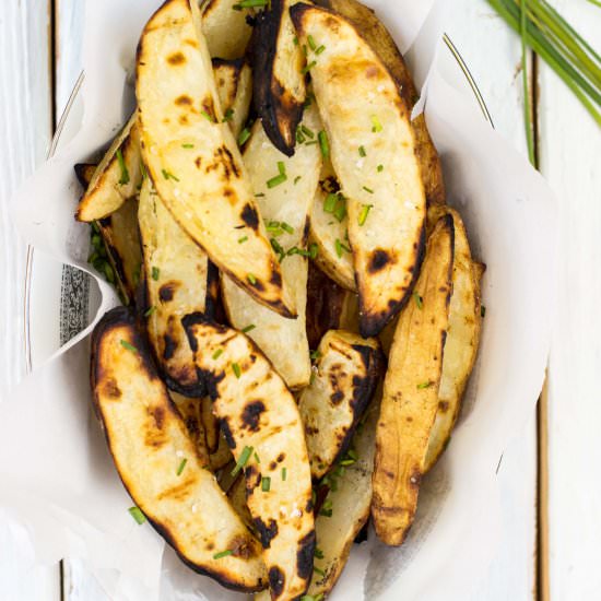 Salt & Vinegar Grilled Potato Wedge