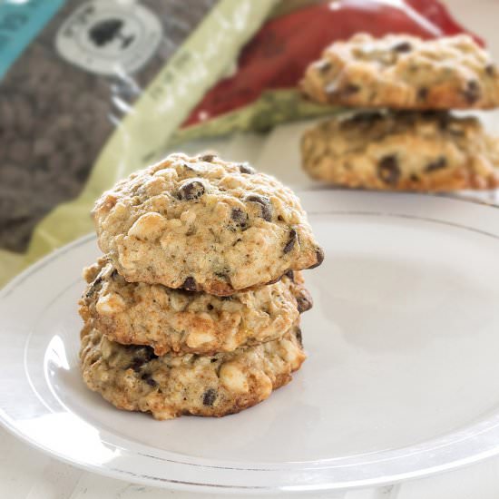 Chocolate-Chip Oats Banana Cookies