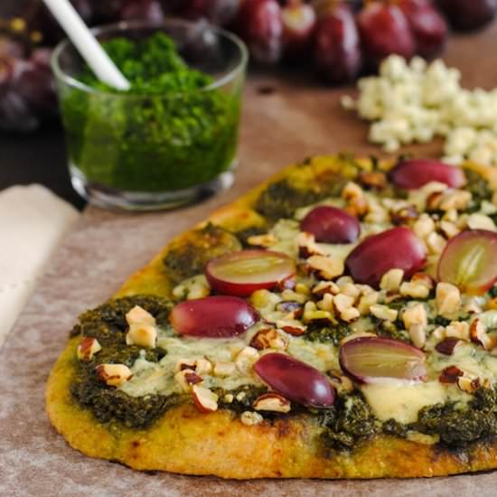 Kale, Grape & Blue Cheese Flatbread