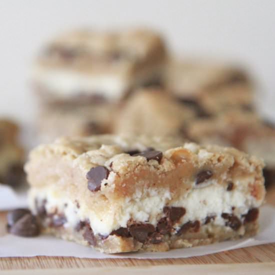 Chocolate Chip Cheesecake Bars