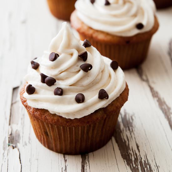 Banana Chocolate Chip Cupcakes