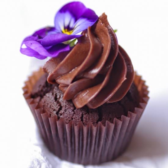 Flourless Chocolate Cupcakes