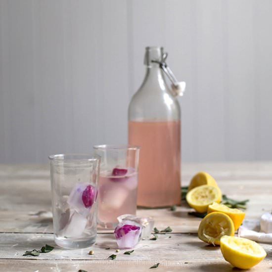 Raspberry and Rose Petal Lemonade