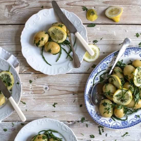 New Potato, Samphire & Lemon Salad