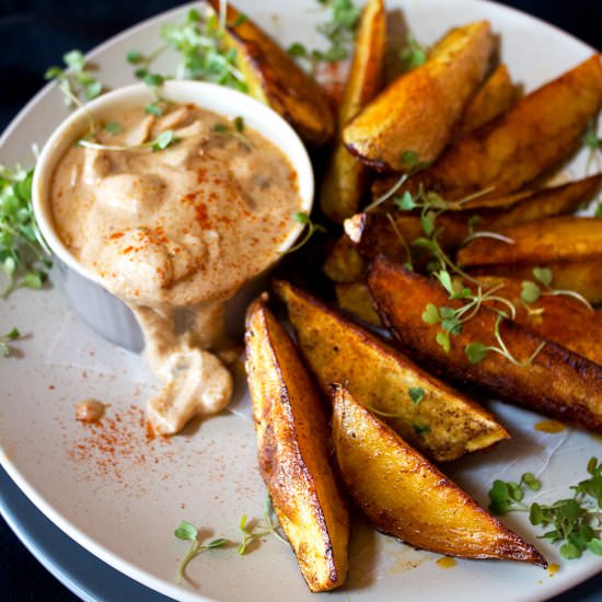 Spicy Sweet Potato Wedges