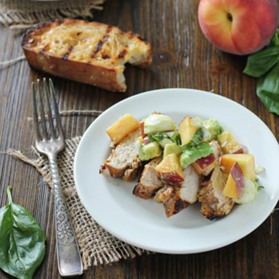 Grilled balsamic chicken w/salsa