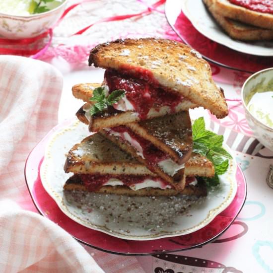 Raspberry Chia Jam Sammies