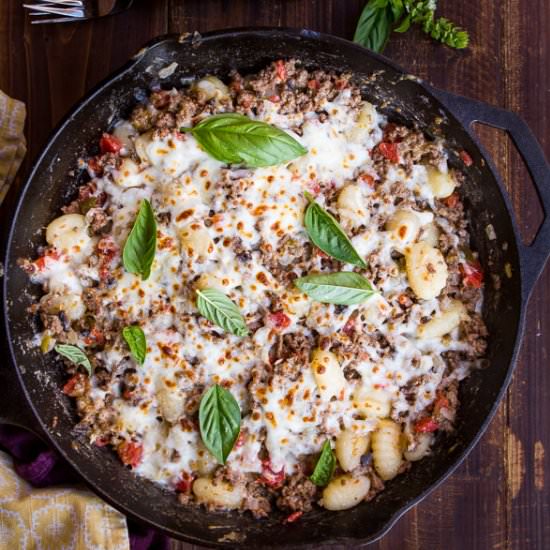 Cheeseburger gnocchi