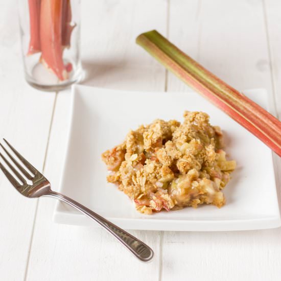 Rhubarb Crumble