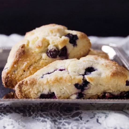 Blueberry Cream Cheese Scones