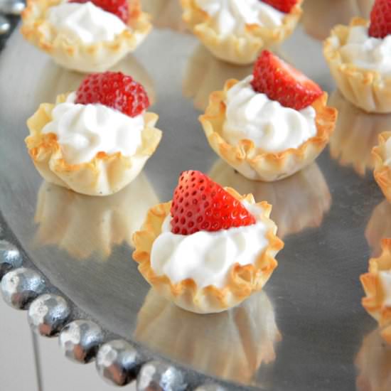 Strawberries & Cream Tarts