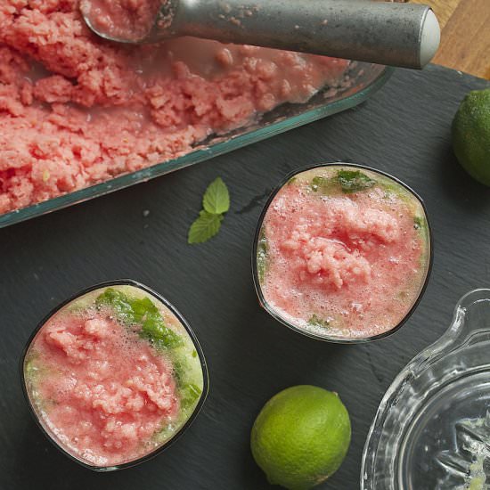 Watermelon Granita Cocktail