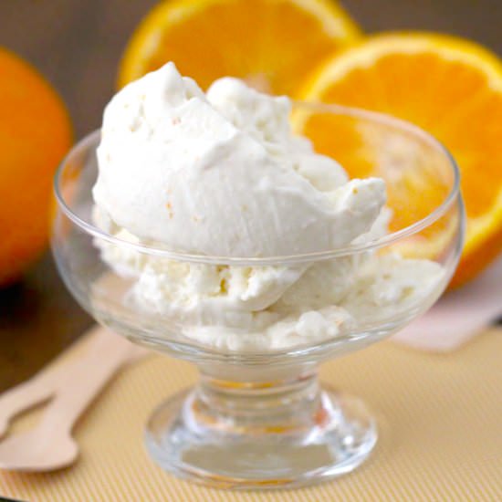 Healthy Orange Creamsicle Ice Cream