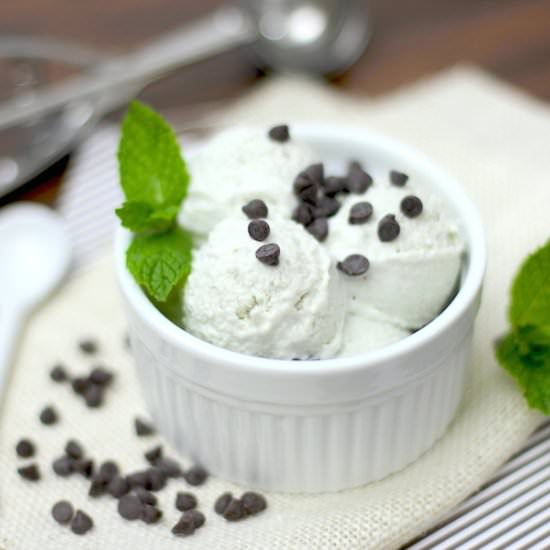 Guilt-Free Mint Chocolate Ice Cream