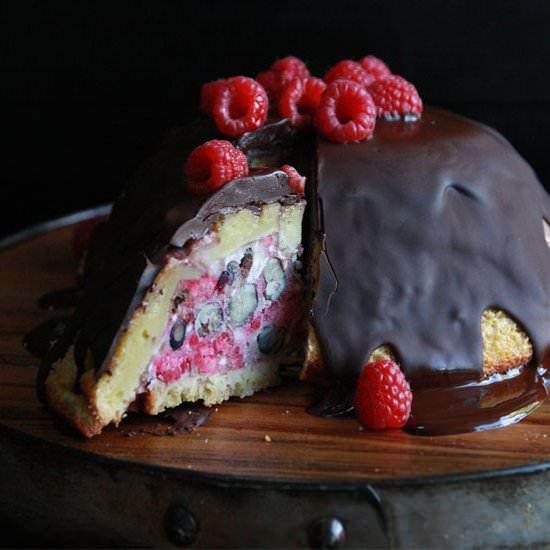 Berry Ice Cream Bombe