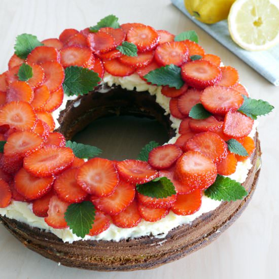Lemon Cake with White Chocolate