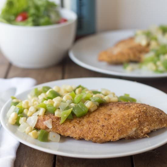 Cornmeal Crusted Chicken