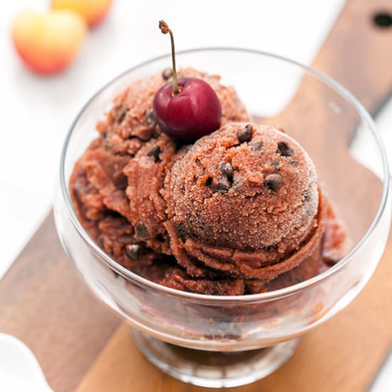 Cherry Chocolate Chip Sorbet