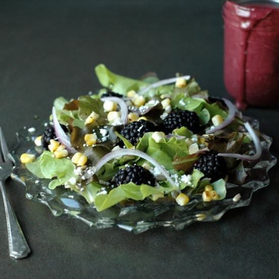 Sweet Corn & Blackberry Salad